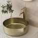 Stainless Steel Brass Round Countertop Basin 400mm - Zorah