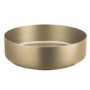 Stainless Steel Brass Round Countertop Basin 400mm - Zorah