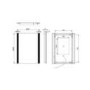 Rectangular Heated Bathroom Mirror with Lights & Shaver Socket 600 x 800mm -Pegasus