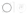 Round Black Heated Bathroom Mirror with Lights 800mm - Antares