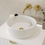 Round Countertop Basin Fluted 360mm - Oregon