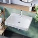 Square Wall Hung Basin 610mm - Andros