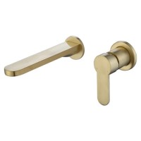 Wall Mounted Brass Basin Mixer Tap - Zorah
