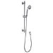 Chrome Traditional Round Adjustable Height Slide Rail Kit with Hand Shower - Camden