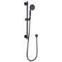 Black Adjustable Height Slide Rail Kit with Hand Shower - Camden