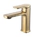 Brushed Brass Mono Basin Mixer Tap - Meko