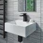 Black Mono Cloakroom Basin Mixer Tap  - Zana