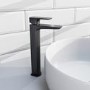 Black Tall Mono Basin Mixer Tap  - Zana