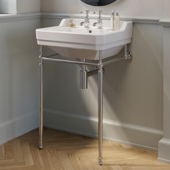 Chrome Basin Pillar Taps - Helston