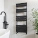 Black Towel Radiator 1200 x 450mm - Tundra