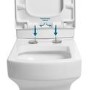 Square Wrap Around Toilet Seat - Better Bathrooms