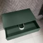 800mm Green Wall Hung Countertop Shelves - Lugo