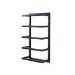 Black 5 Tier Wall Mounted Towel Rack