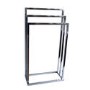 Chrome 3 Tier Free Standing Towel Rack