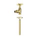 Brushed Brass Traditional Angled Radiator Valves