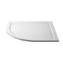 1200x800mm White Stone Resin Left Hand Offset Quadrant Shower Tray - Pearl 