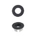 Matt Black Round Basin Overflow Cover - Ashford