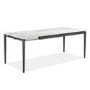 ONLY OPENED - White Marble Extendable Dining Table - Seats 6 - Camilla