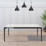 ONLY OPENED - White Marble Extendable Dining Table - Seats 6 - Camilla