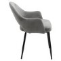 ALMOST PERFECT - Set of 2 Grey Fabric Dining Chairs - Colbie