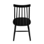 Set of 2 Black Wooden Spindle Dining Chairs - Cami