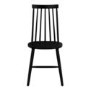 Set of 2 Black Wooden Spindle Dining Chairs - Cami