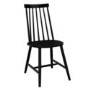 Set of 2 Black Wooden Spindle Dining Chairs - Cami