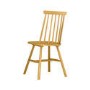 Set of 2 Light Oak Spindle Back Dining Chairs - Cami