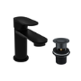 Black Mono Basin Mixer Tap With Waste - Como