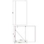 1400x800mm Frameless Wet Room Shower Screen with Shower Tray - Corvus