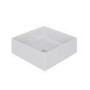 White Square Countertop Basin 350mm - Corey