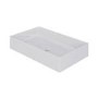 White Rectangular Countertop Basin 605mm - Corey