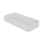 White Rectangular Countertop Basin 800mm - Corey