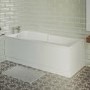 Single Ended Wide End Shower Bath 1500 x 750mm - Cotswold