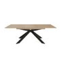 Large Light Oak Extendable Dining Table - Seats 6 - 8 - Carson