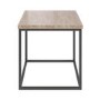 Square Beige Travertine Effect Side Table  - Demi