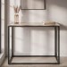 Travertine Effect Console Table - Demi