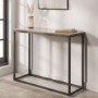 Travertine Effect Console Table - Demi