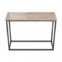 Travertine Effect Console Table - Demi