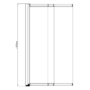 Freestanding Single Ended Left Hand Corner Shower Bath with Chrome Sliding Bath Screen 1500 x 740mm - Kona 
