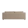 Beige Velvet 3 Seater Sofa with Side Tables - Elias