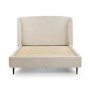 Cream Boucle King Size Bed Frame - Julian Bowen