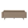 Beige Vegan Leather 3-Seater Sofa - Elba