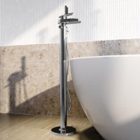 Chrome Freestanding Bath Shower Mixer Tap - Elina