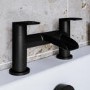 Matt Black Bath Mixer Tap - Elina