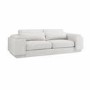 Curved Cream Boucle 3 Seater Sofa - Elvi