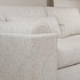 Curved Cream Boucle 3 Seater Sofa - Elvi