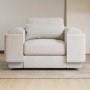 Cream Boucle Armchair - Elvi