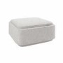 Large Cream Boucle Footstool with Storage - Elvi