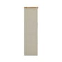 Beige Double Freestanding Kitchen Larder Pantry Cupboard with Oak Crate Drawers - Emilia